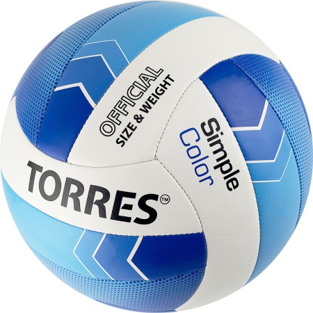 Купить Мяч волейбольный Torres Simple Color любительский р.5 в Сычёвке 